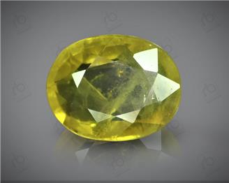 Natural Heated & Treted Yellow Sapphire Certified 3.00 CTS (DIN 86184 )